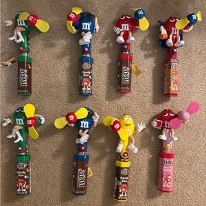 Vintage Collectible 2007 M&M'S Electronic Candy Fans with Characters